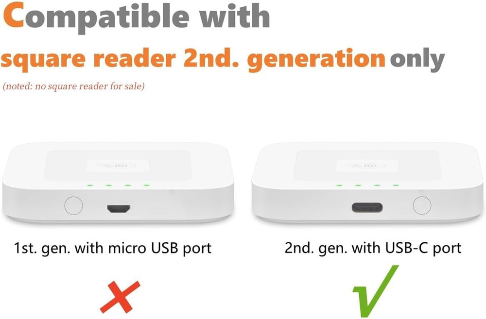 Square Dock for Square Reader 2Nd Generation, Holder Stand for Square Card Reade