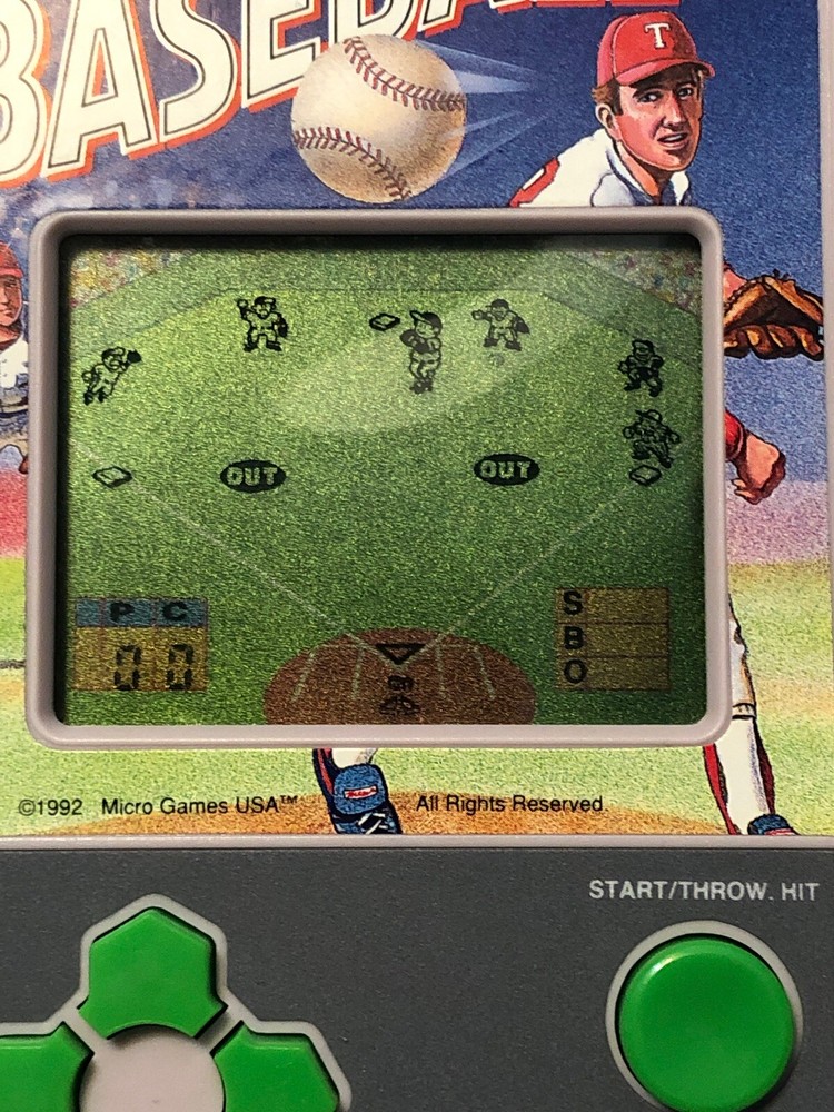 MGA Micro Games America Handheld Baseball Game WORKS 1992