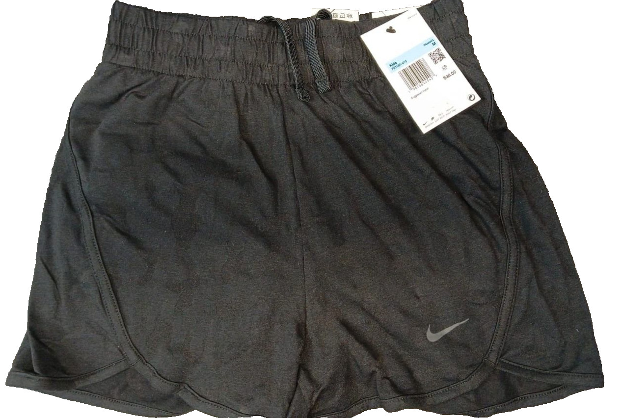 New Nike Loose Fit Coupe Girls Training Shorts With Liner Multi Sizes Black