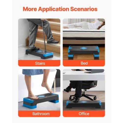 Aerobic Exercise Step Platform 28Inch Workout Aerobic Stepper Height