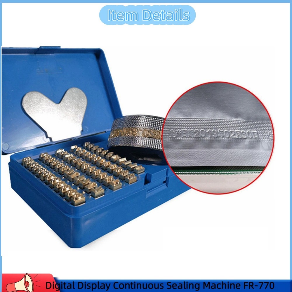 Digital Display Continuous Sealing Printing Machine FR-770 Bag Sealer 110V