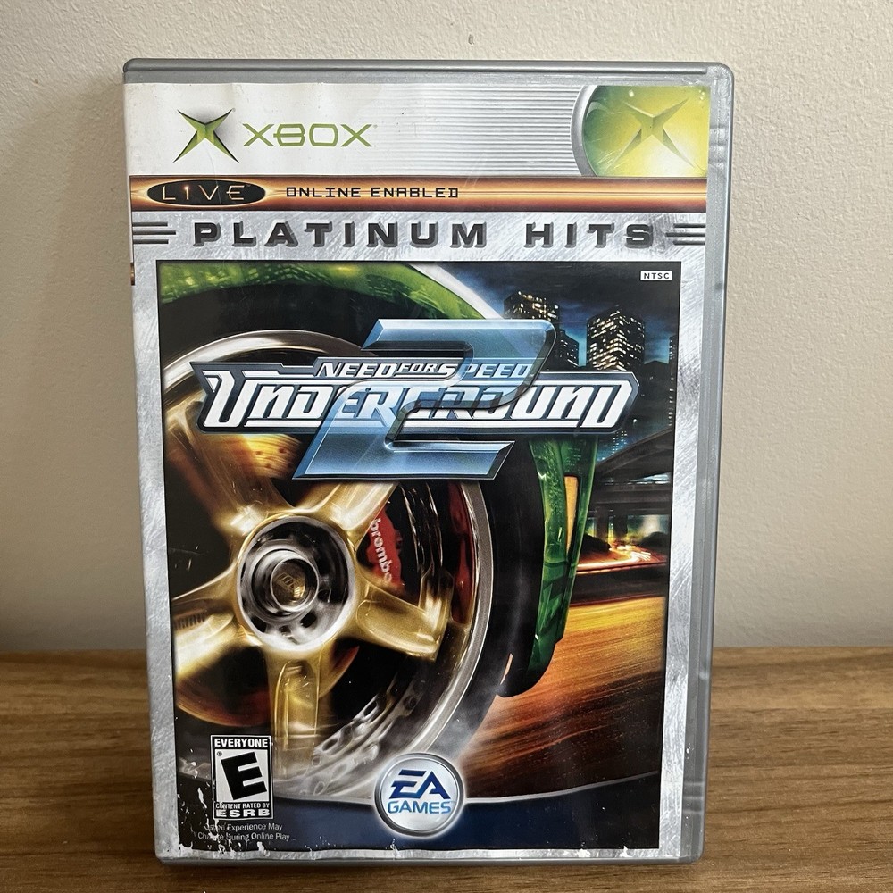 Need For Speed 2 Underground Xbox Platinum Hits-Empty Case- With Manual
