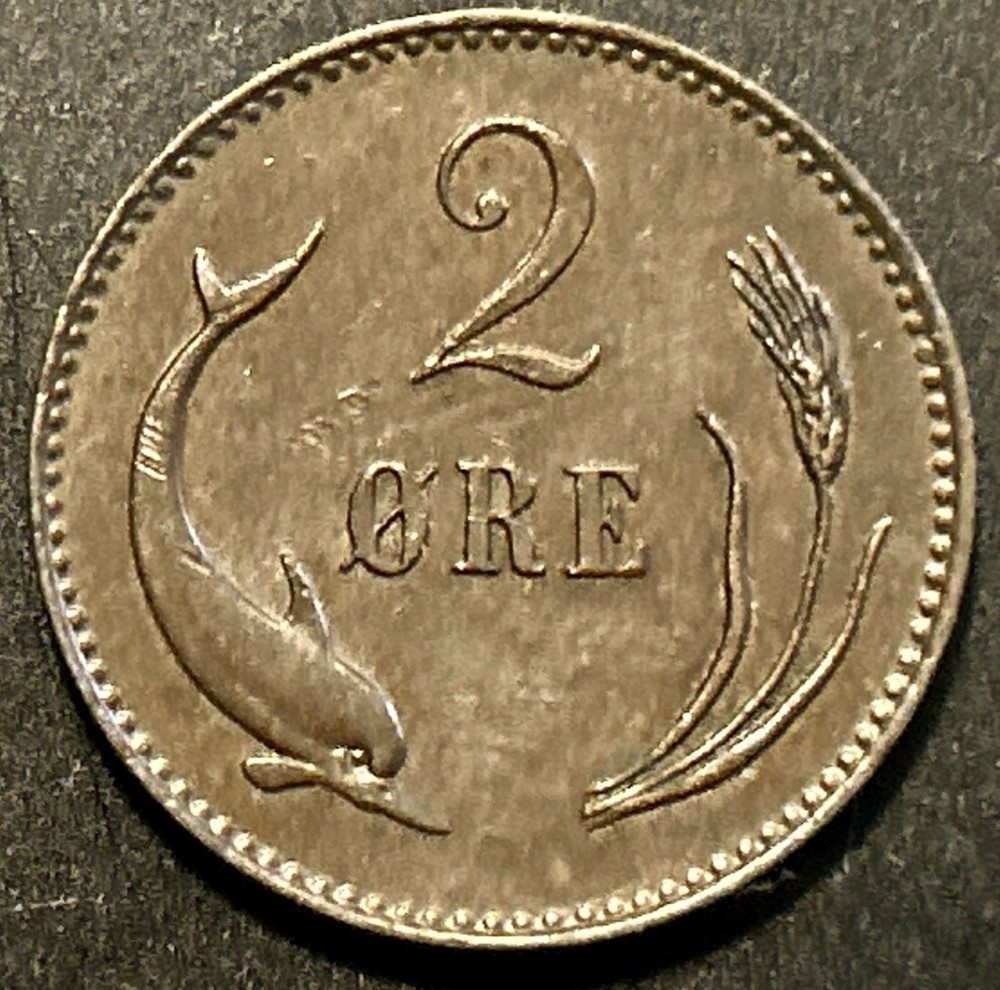 1874 Denmark 2 Øre