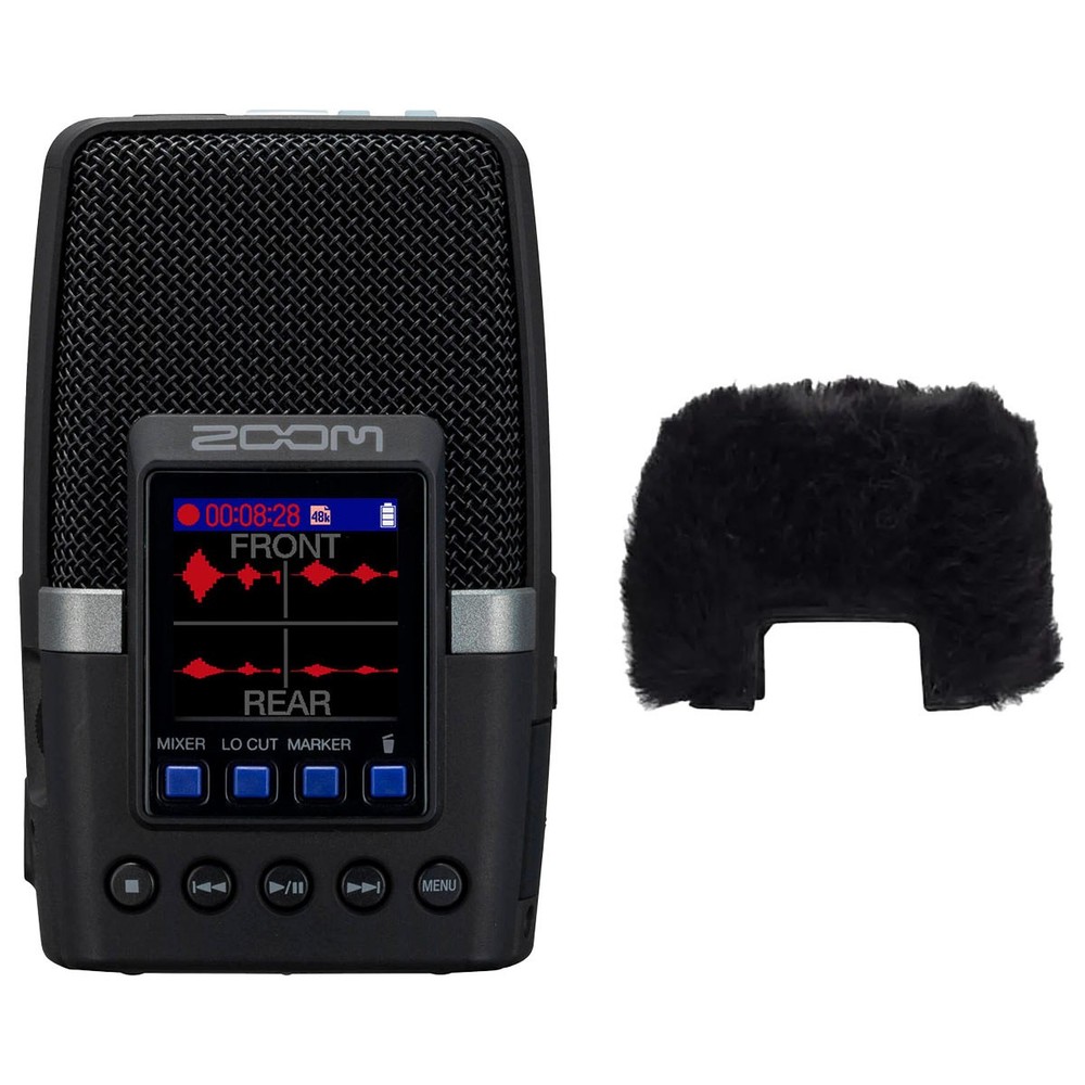 Zoom H2essential Multi-Mic 32-Bit Float Handy Recorder, Bundle with WSH-2E Hairy