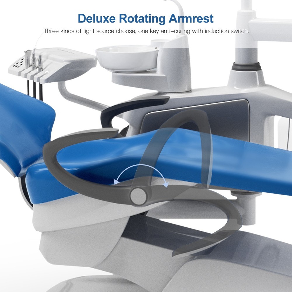 Dental Unit Chair Computer Controlled DC Motor /Moblie Delivery Unit Compressor