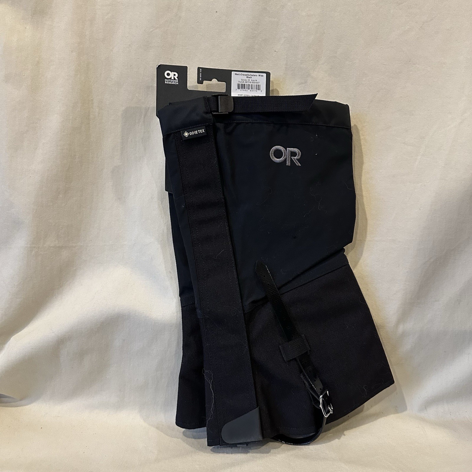 NEW Outdoor Research Expedition Crocodile Gore Tex Gaiters Men Wide M Black