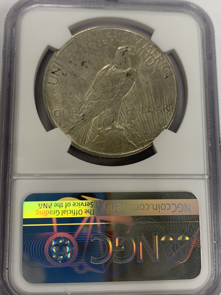1927 D Peace Silver Dollar ~ NGC AU 55