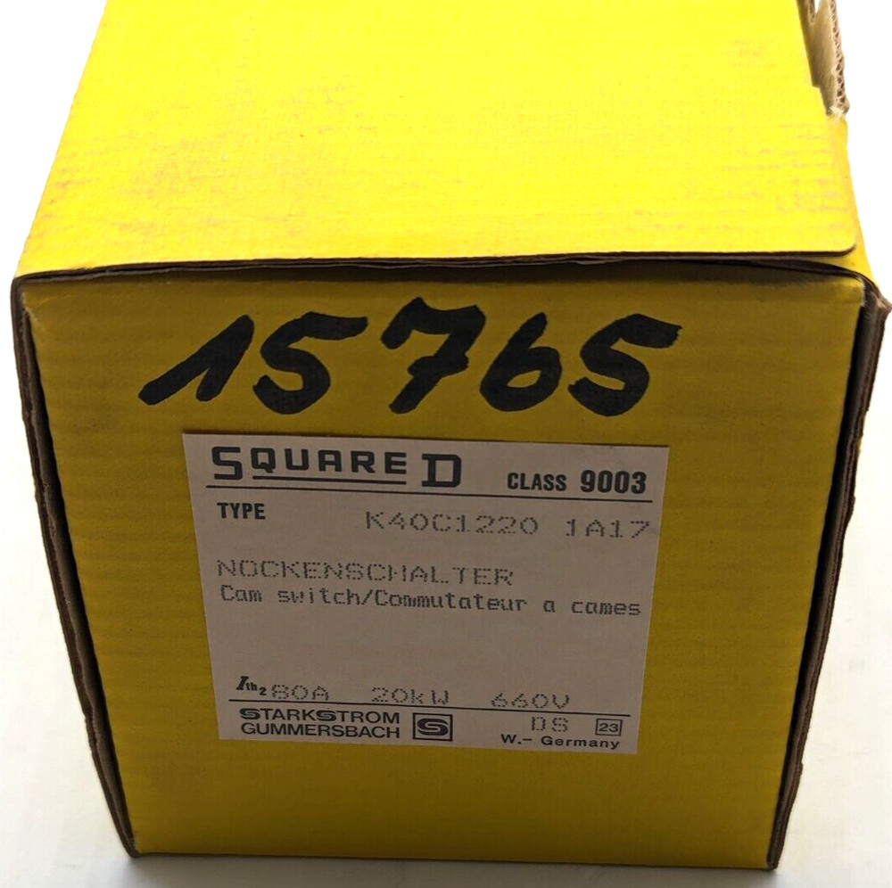 Square K40C1220 1A17 cam switch new original packaging