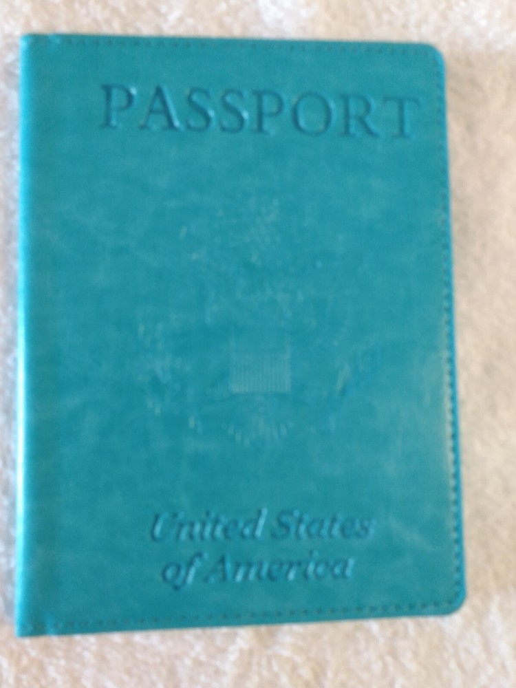 Embossed Passport Holder U.S.A. NEW