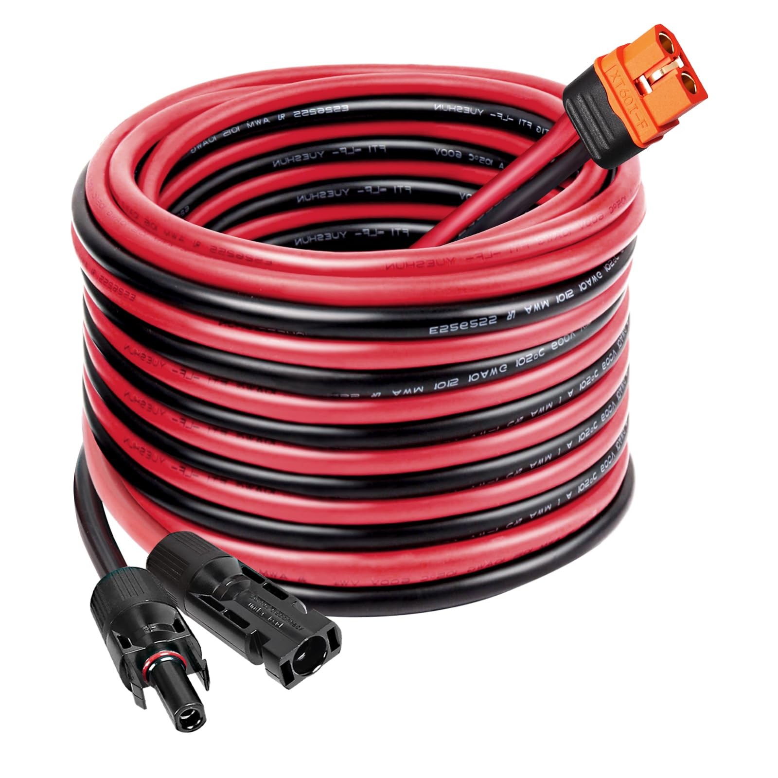Solar to XT60i Cable 10AWG - MOOKEERF 20FT Panel 20FT,