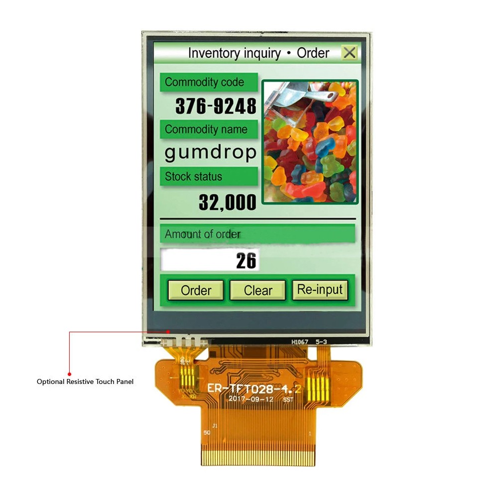 2.8" inch Serial SPI TFT LCD Display 320x240,Resistive Touch Panel w/Tutorial US