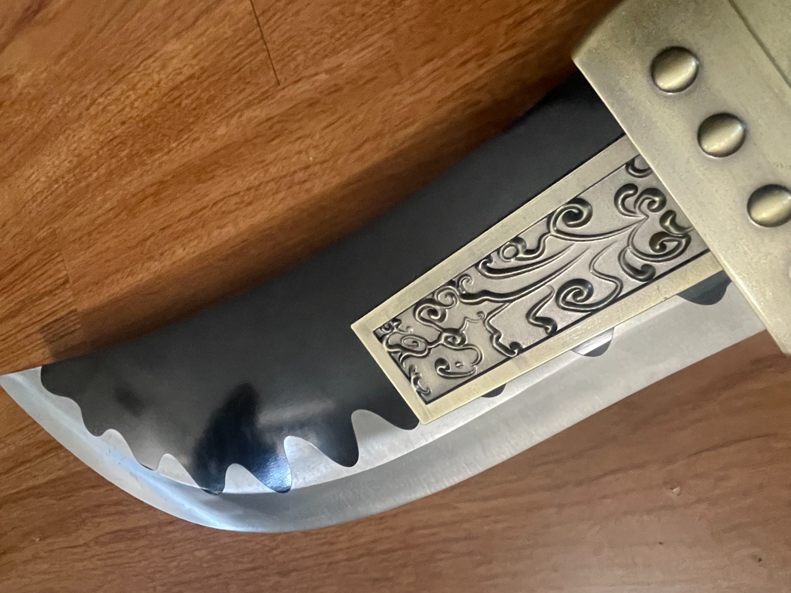 77''Metal katana Sword, White Beard Pirates one piece Moon Blade,Edward Newgate