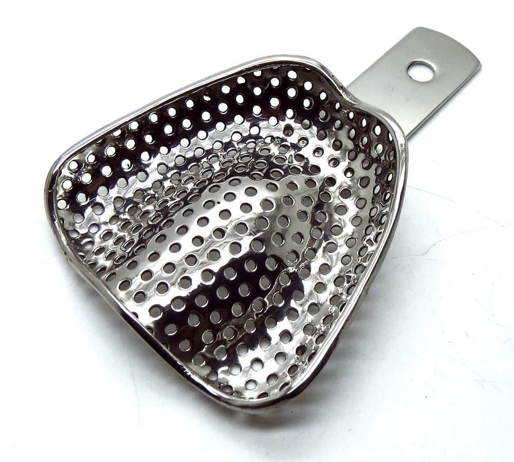 2 Pcs Impression Medium Tray Set Upper & Lower Dental Surgical Instruments