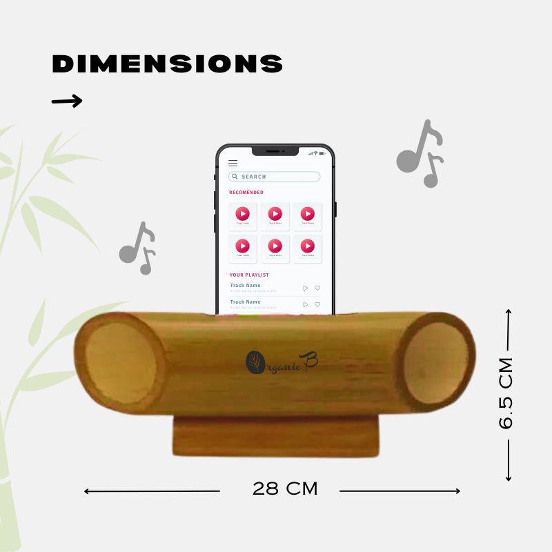 Natural Bamboo Amplifier Speaker