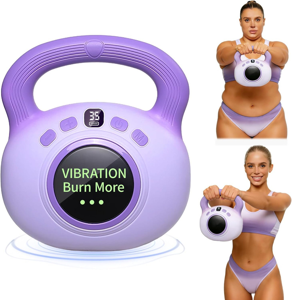 3LB Vibration Kettlebell for Toning and Daily Home Workouts