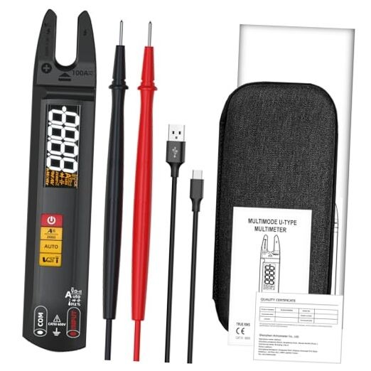 Open Jaw Digtal Multimeter 6000 Counts Clamp Meter, Digital Electrical