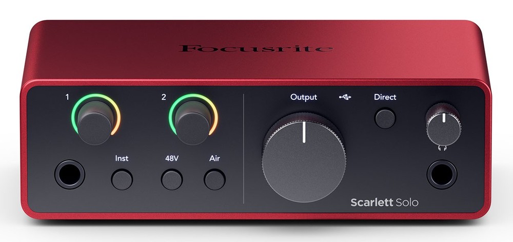 Focusrite Scarlett Solo Studio 4th Gen Recording Interface+Mic+Pop Filter+Shield