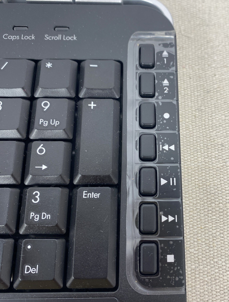 HP Multimedia Keyboard Model 5189 Vintage Black Wired PS/2 Connection Untested