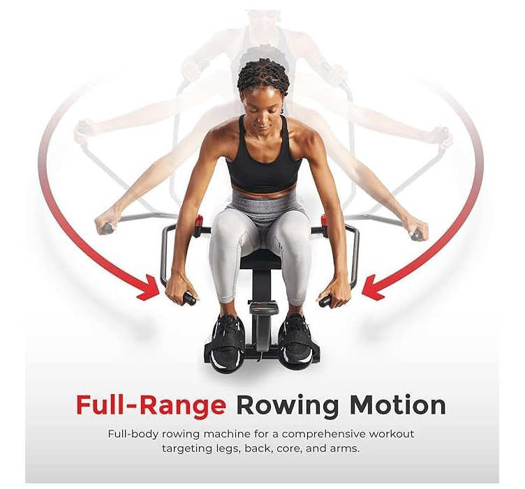 Smart Compact Full Motion Rowing Machine, Full-Body Workout, Low-Impact