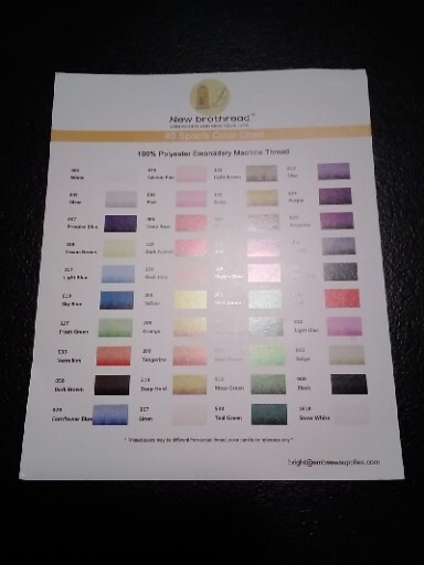 New Brothread Embroidery Machine Thread 40 Spools 100% Polyester