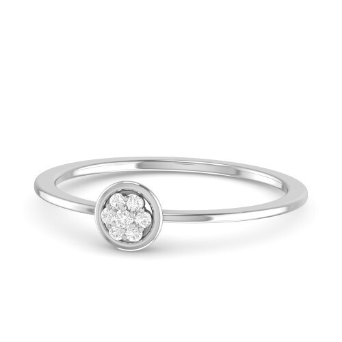 925 Sterling Silver Cubic Zirconia Simple & Elegant Premium Adjustable Ring