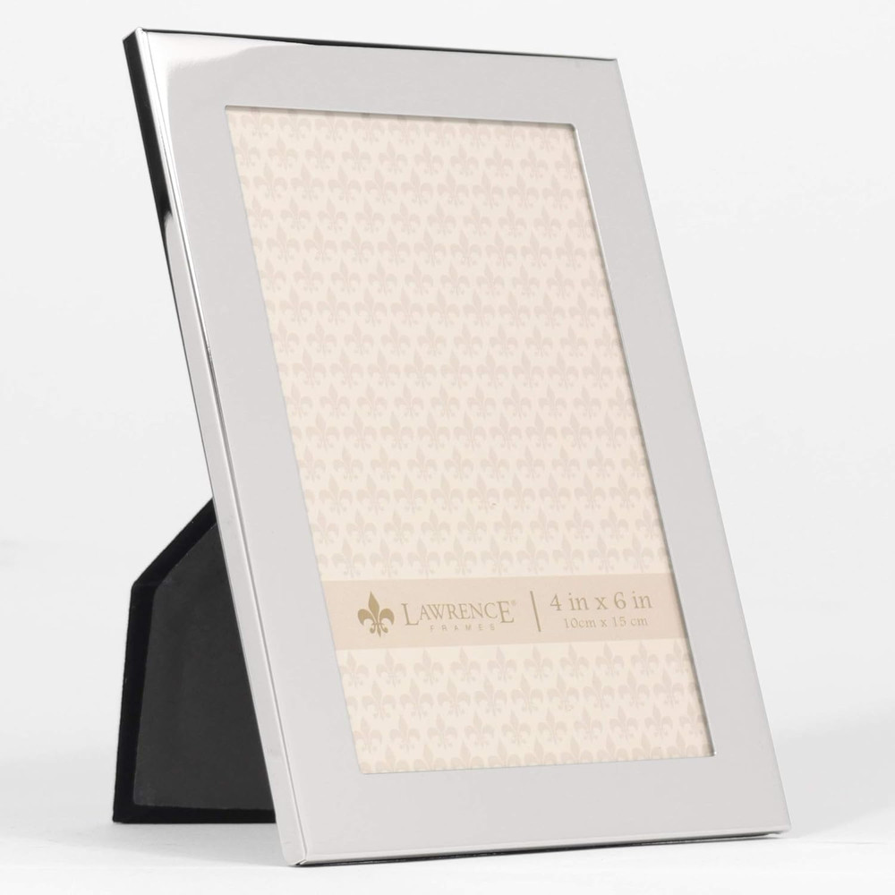 4X6 Flat Silver Metal Picture Frame