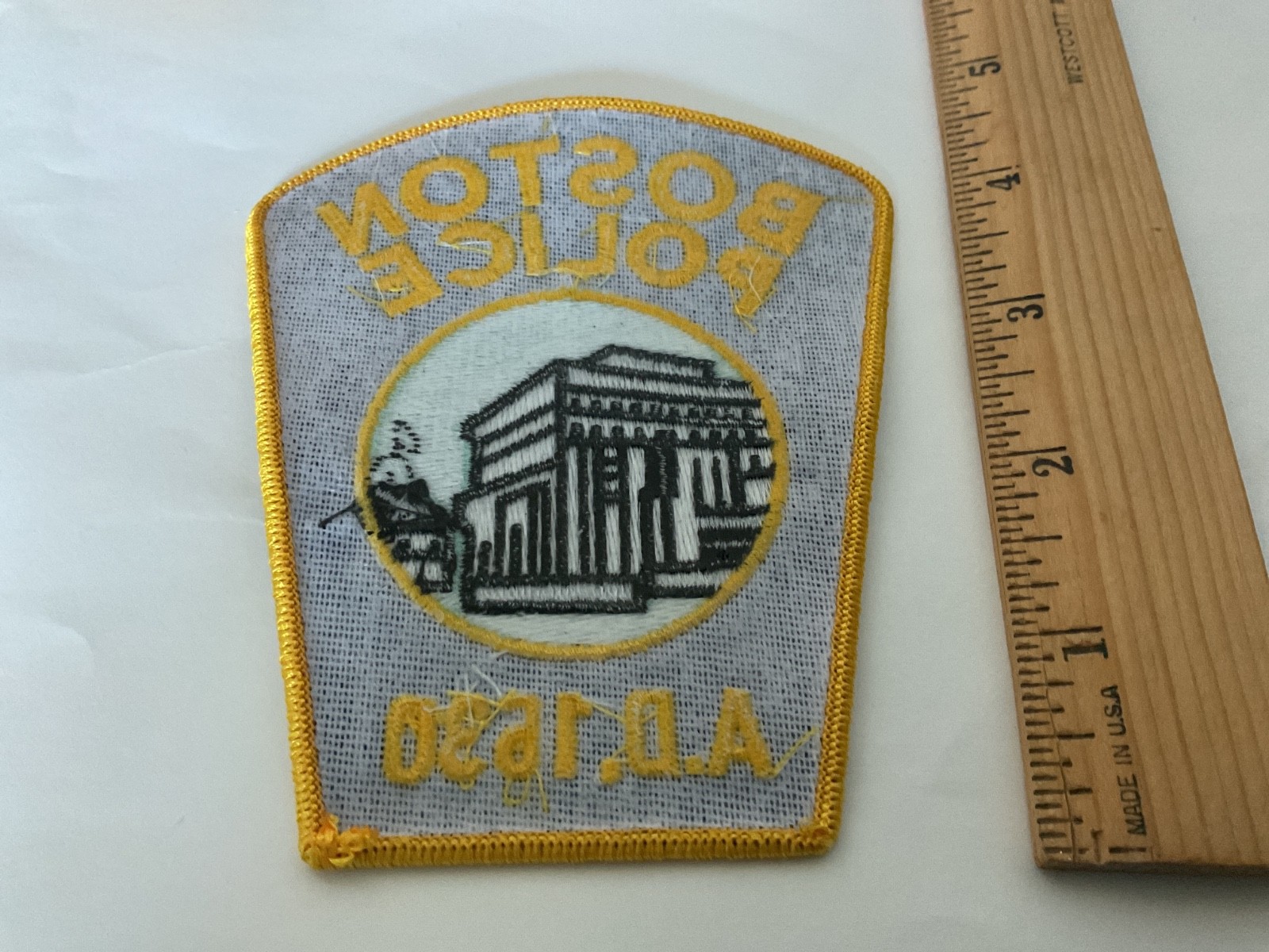 Boston Police Massachusetts collectible patches New Current Style Full Size.