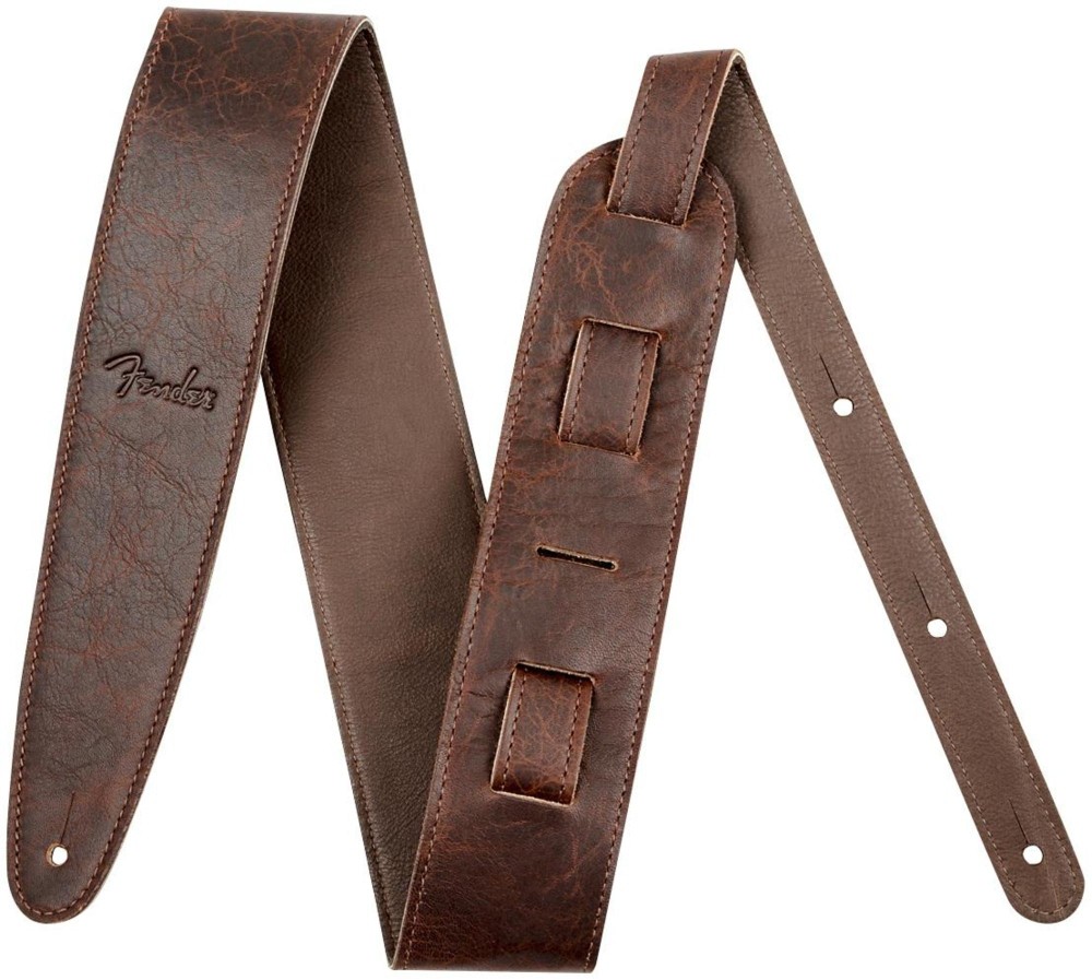 Fender Artisan Leather Guitar Strap Brown 2.5 in.