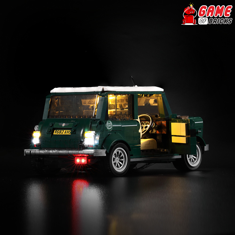 LED Light Kit for Mini Cooper - Compatible with LEGO® 10242 Set