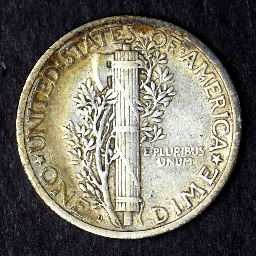 1925-D Mercury Silver Dime 10C - COINGIANTS -