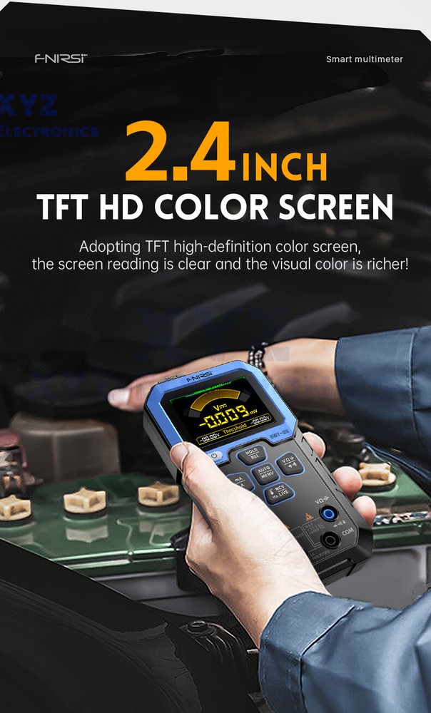 FNIRSI DMT-99 High Precision Smart Digital Multimeter 10000 Counts 2.4" Screen