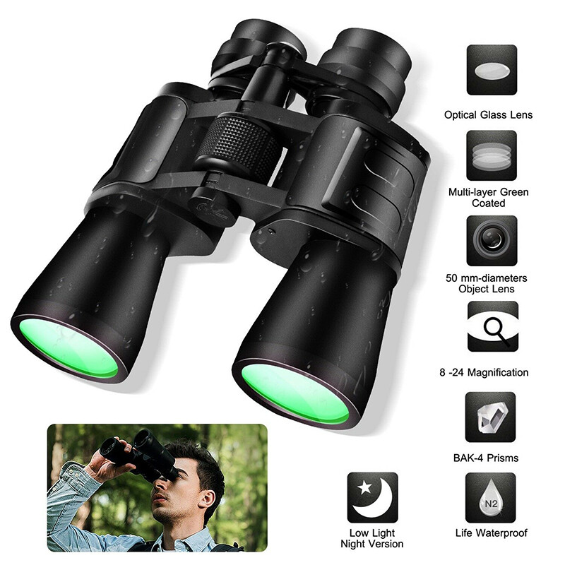 180x100 Military Zoom Powerful Binoculars Day/Low Night Hunting Camping Outdoor