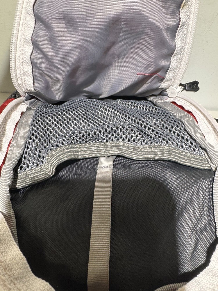 Camelback Backpack Hydration Pack Mini Mule Red W /White Flames NO BLADDER