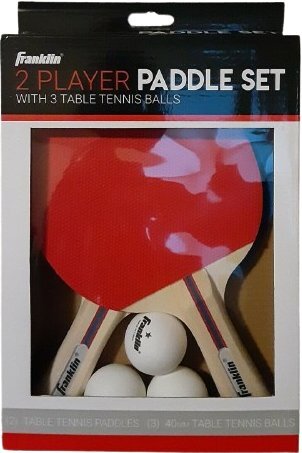 Franklin 2 Player Paddle Set with 3 Table Tennis Balls