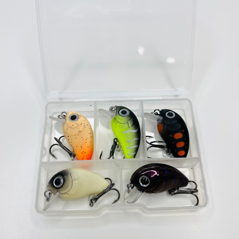 5 pcs set 0.1 oz / 1” mini crank baits - bug