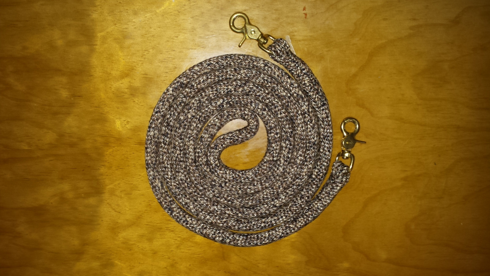 8' YACHT ROPE BLACK/BROWN/TAN FINESSE REIN FOR PARELLI TRAINING METHOD