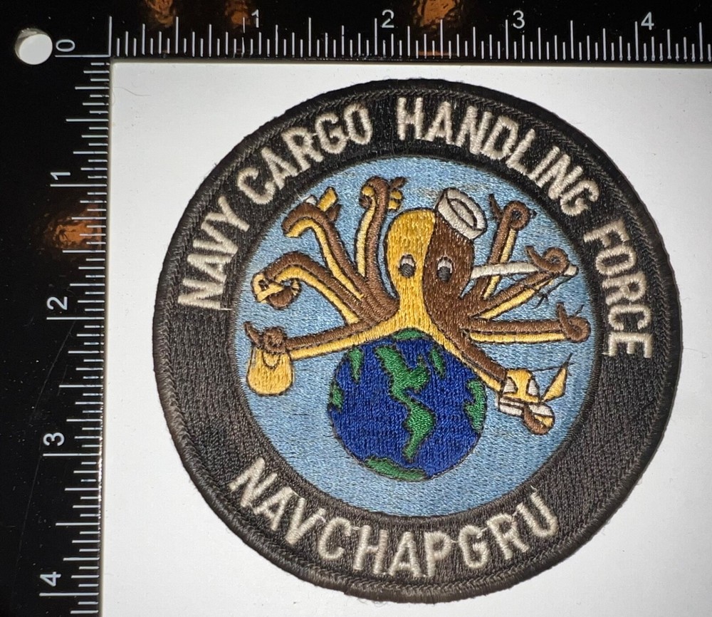 Cold War USN US Navy Cargo Handling Force NAVCHAPGRU Patch