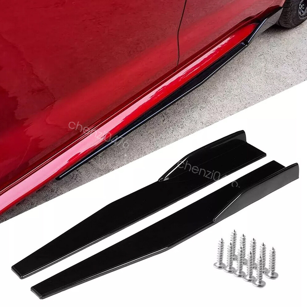 Front Bumper Lower Lip+Rear Diffuser+29" Side Skirts For Ford Focus 12-14