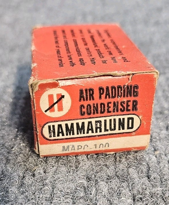 Hammarlund Mapc 100 Air Padding Condenser Radio Equipment Components