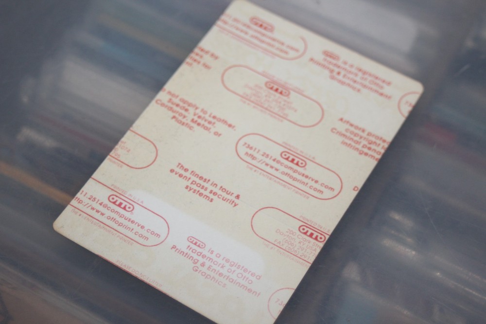 Neil Young - Unused Backstage Pass - FREE POSTAGE - lot #9A