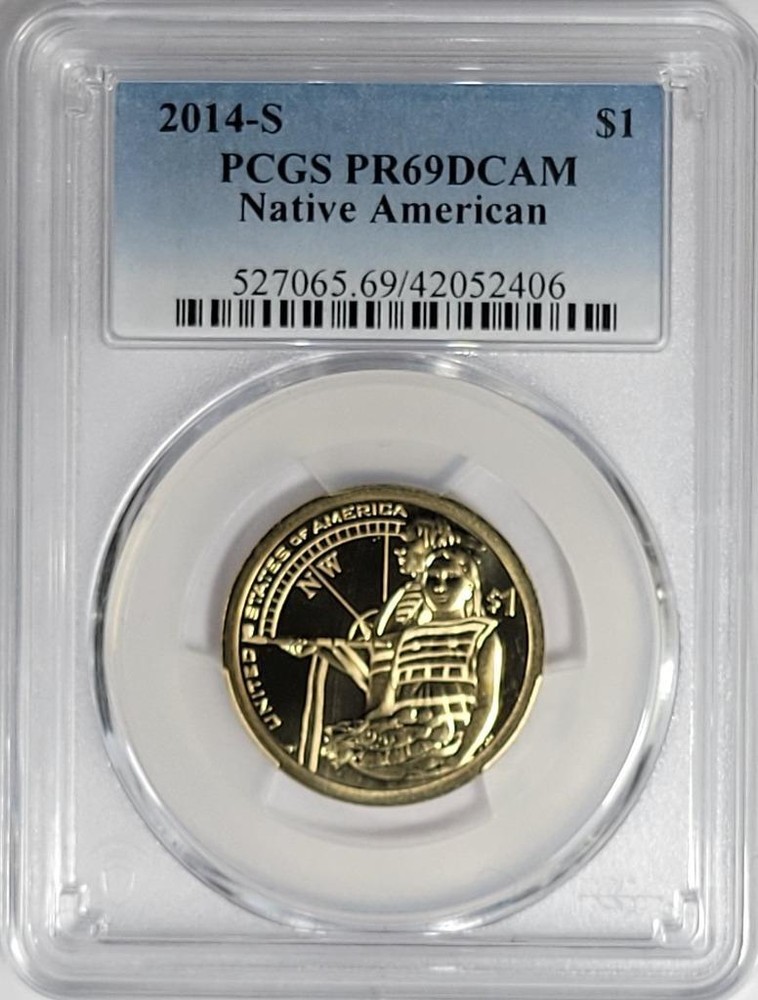 2014 - S  Native American Dollar - Sacagawea - PCGS PR69DCAM