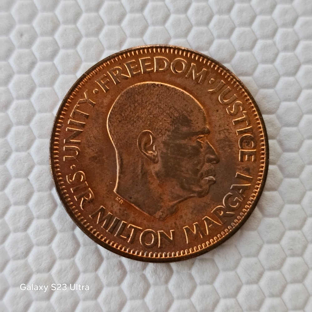 1964 SIERRA LEONE One Cent Coin Uncirculated Bronze