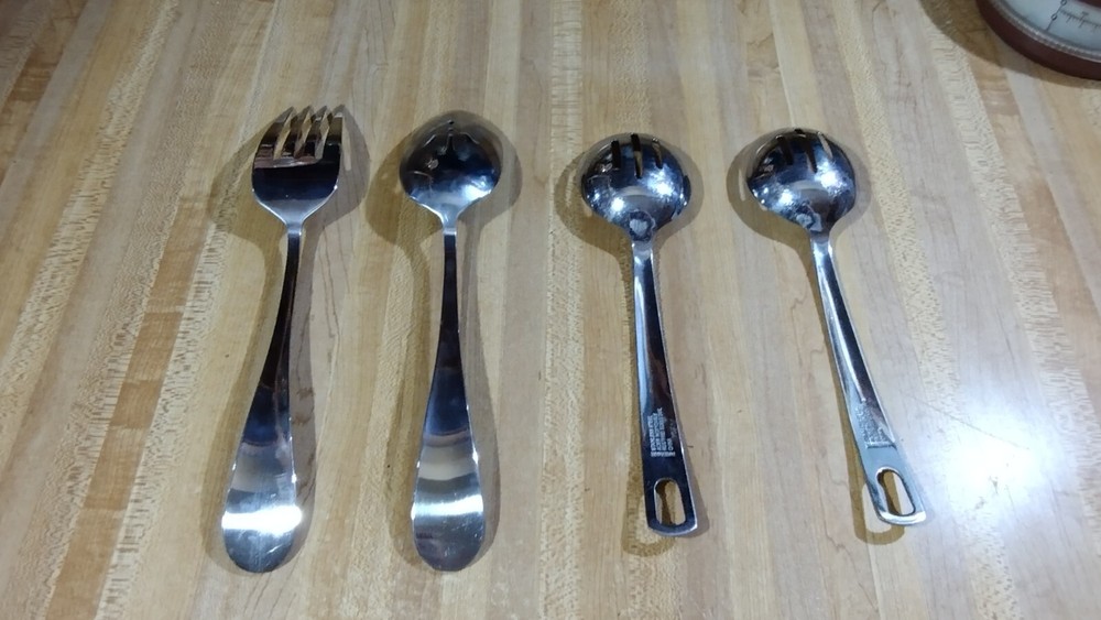 (2) Faberware Serving Spoons plus Big Fork and Spoon!