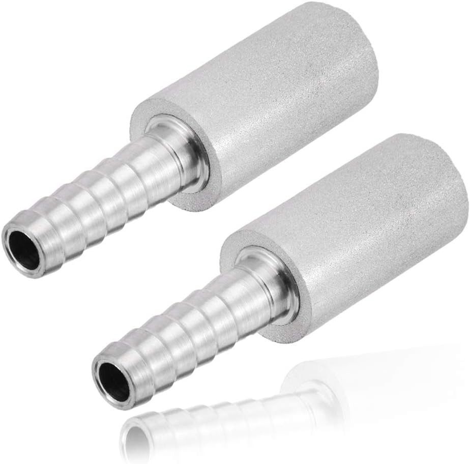 JoyTube Stainless Steel Aeration Stone, 0.5 Micron Diffusion Without thread