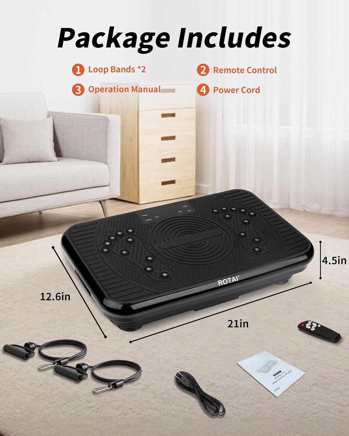 Shake Plate Vibration Exercise Machine for Lymphatic Drainage & Weight Loss