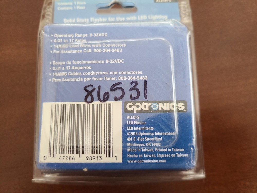 Optronics ALEDFS LED Electronic Flasher with Wire Leads