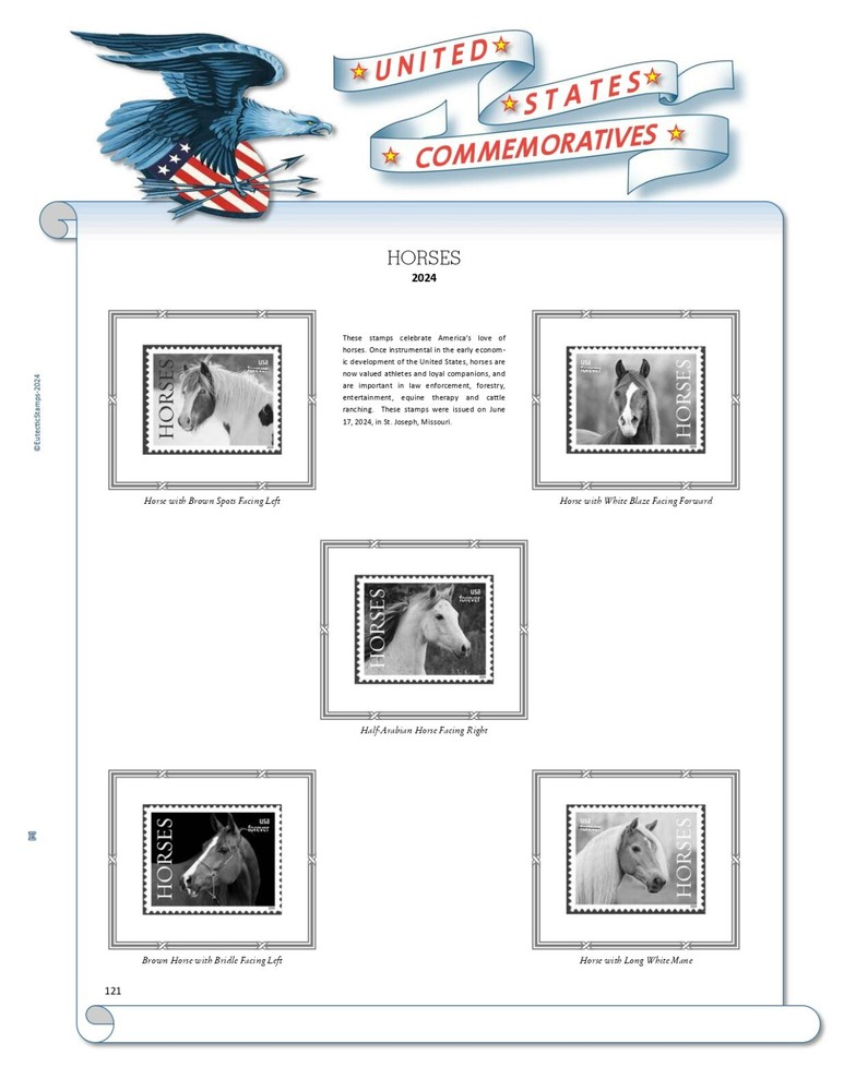 2024 U.S. Commemorative Singles COMPLETE Supplement (White Ace Alternative)