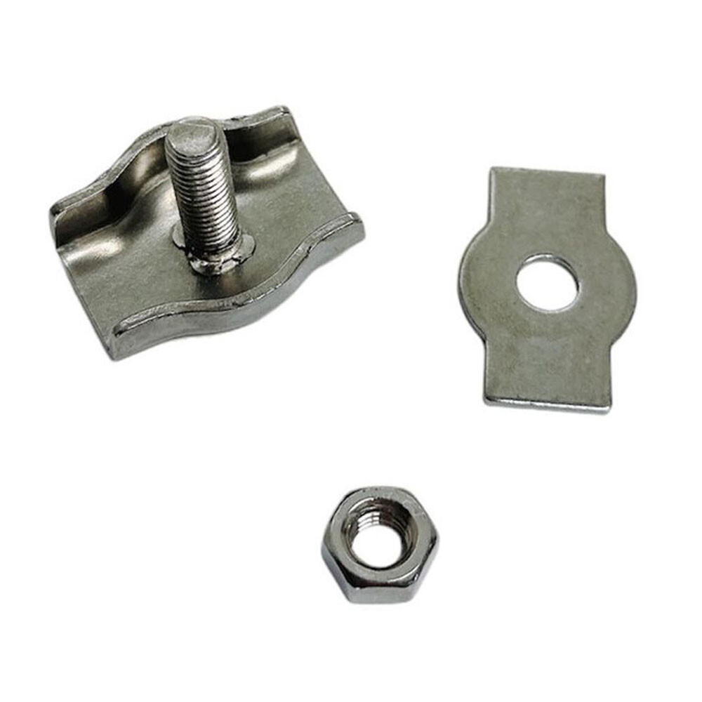 Simplex Single Bolt Wire Rope Clips,Stainless Steel for 1/4" Wire Cable