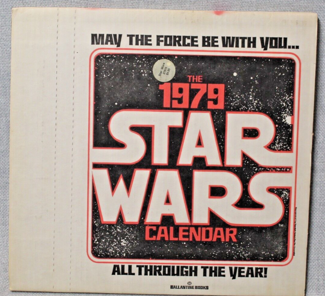 Vintage 1979 Original STAR WARS Calendar 1st Edition Ballantine Books Sealed