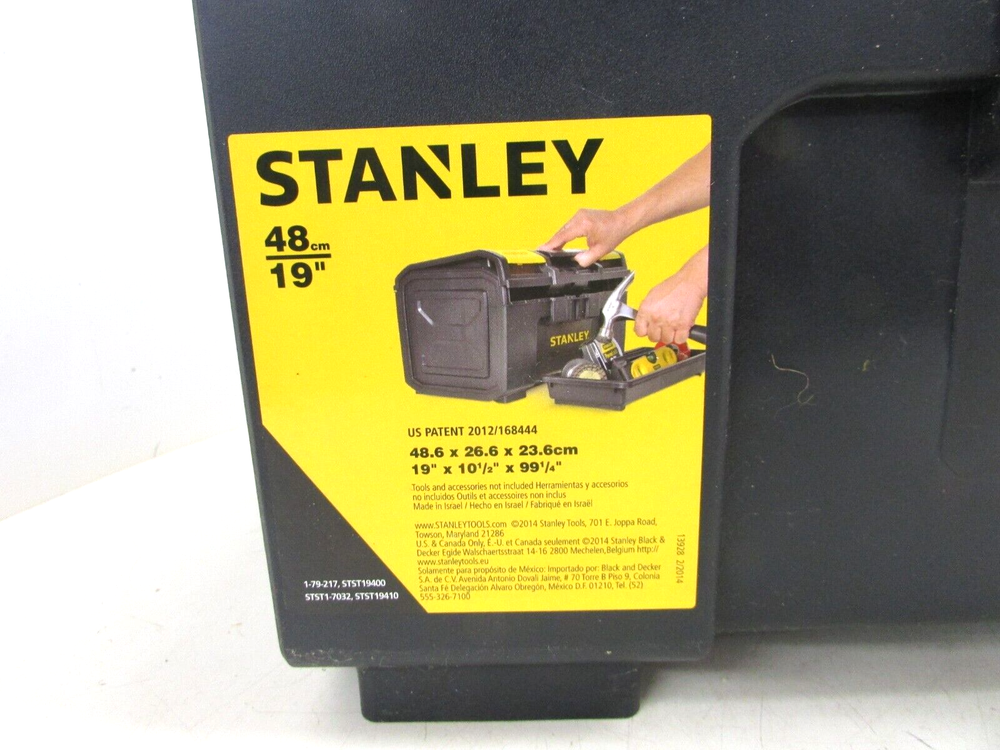 STANLEY 19 inch, PORTABLE PLASTIC TOOL BOX 70-329